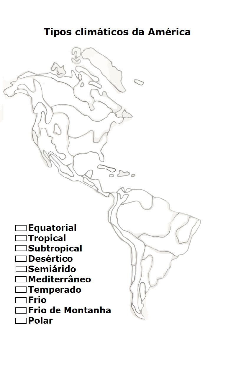 Usando a Geografria 8º Ano Tipos Climáticos da América