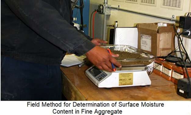 Field Method for Determination of Surface Moisture Content in Fine Aggregate Field Method for Determination of Surface Moisture Content of Fine Aggregate