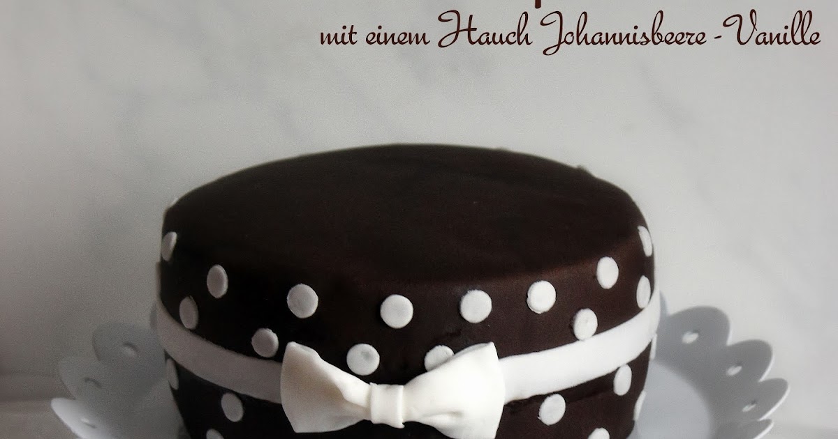 Sandra´s Tortenträumereien: Schokoladen-Marzipan-Torte mit Polka Dots