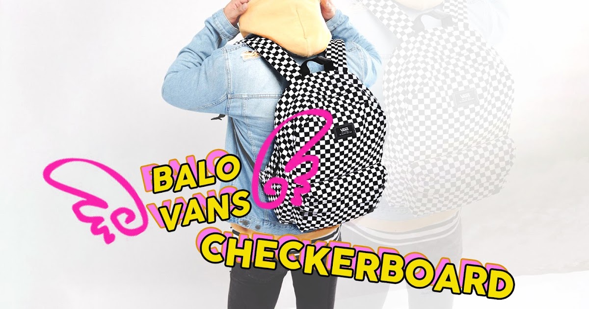 balo vans checkerboard