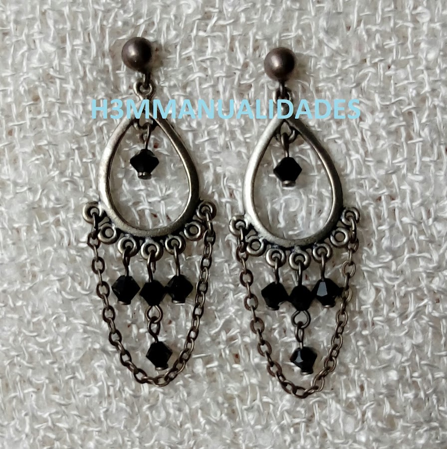 pendientes-vintage-negros