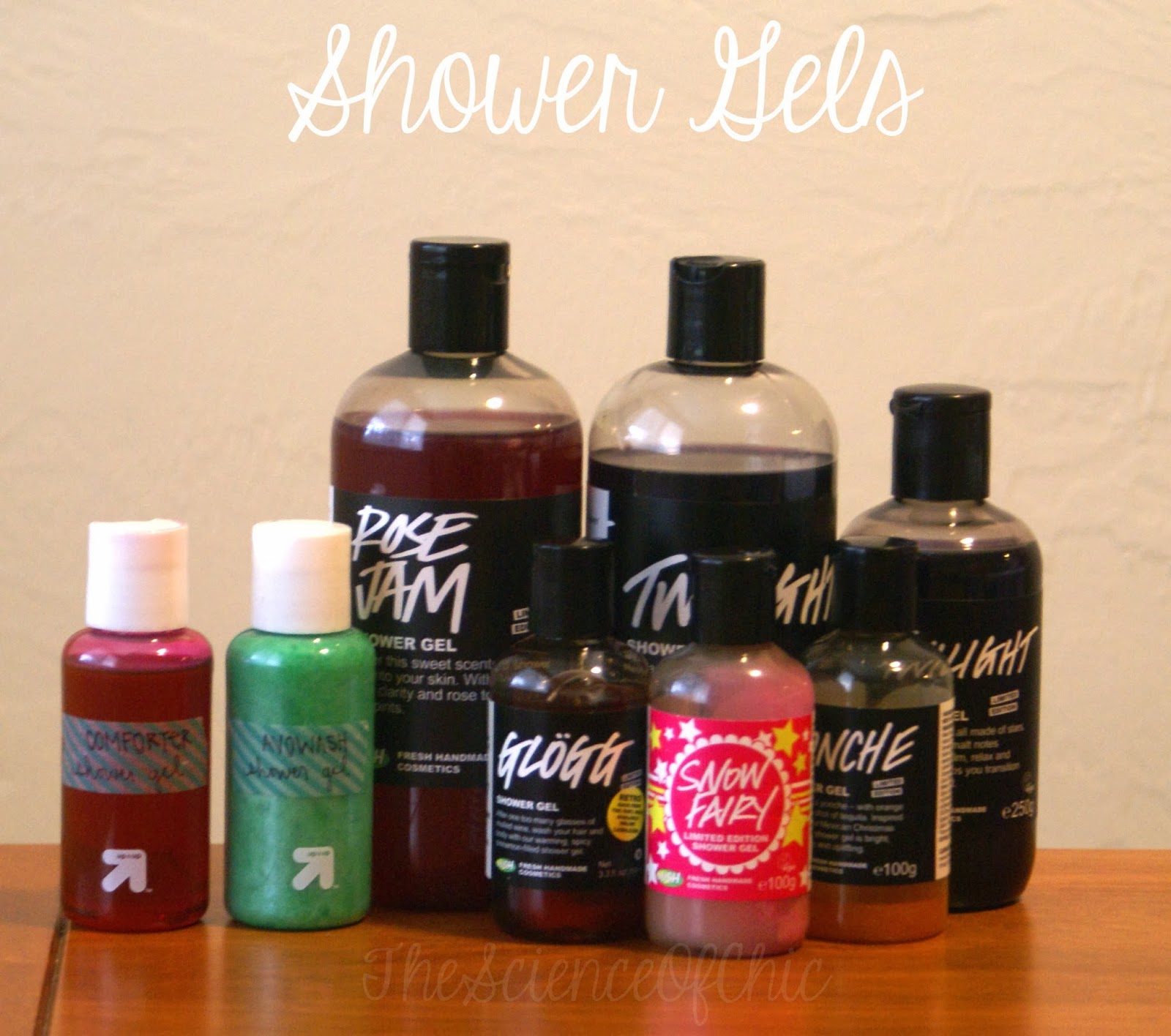 Current LUSH Stash! Shower Gels The Science of Chic