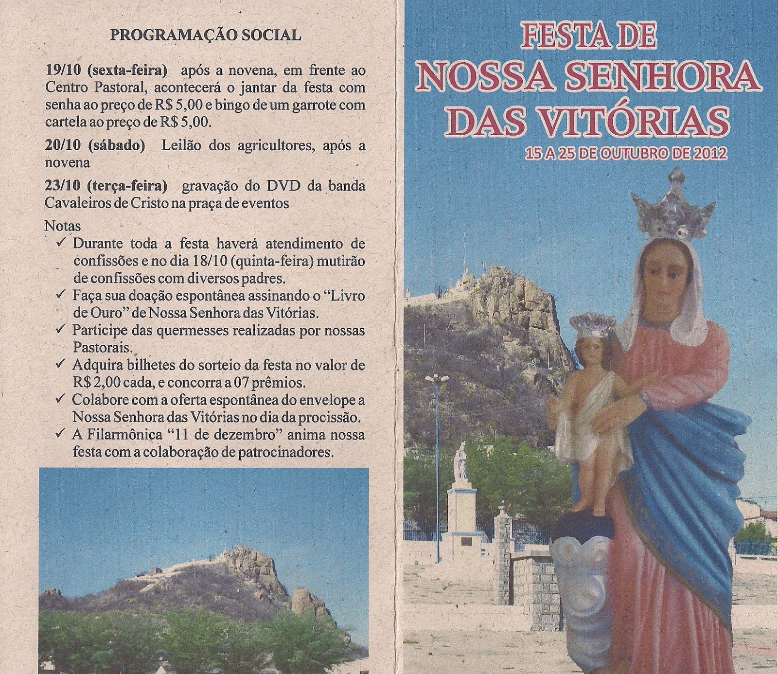 Primeira Novena da Festa de Nossa Senhora das Vitórias acontecerá hoje (16) A Voz Do Povo Primeira Novena da Festa de Nossa Senhora das Vitórias acontecerá hoje (16) A Voz Do Povo