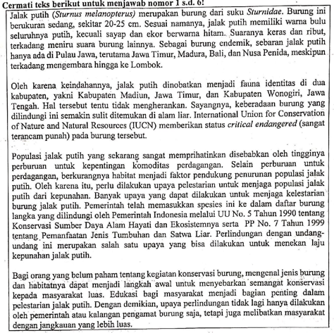 SOAL UN TAHUN PELAJARAN 2019/2020 BAHASA INDONESIA SMA DAN KUNCI