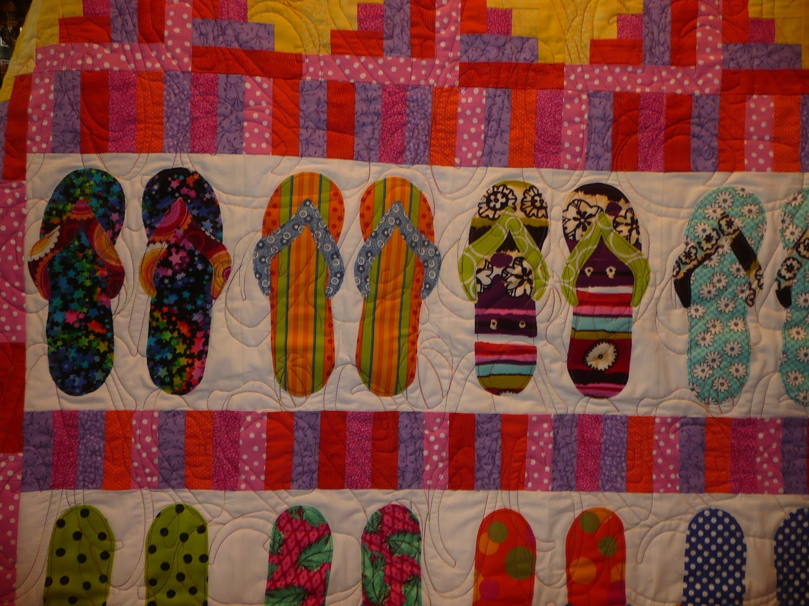 Acorn Ridge Quilting Mickie's Flip Flops Quilt