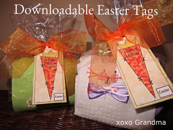 xoxo Grandma Downloadable Easter Tags  Free