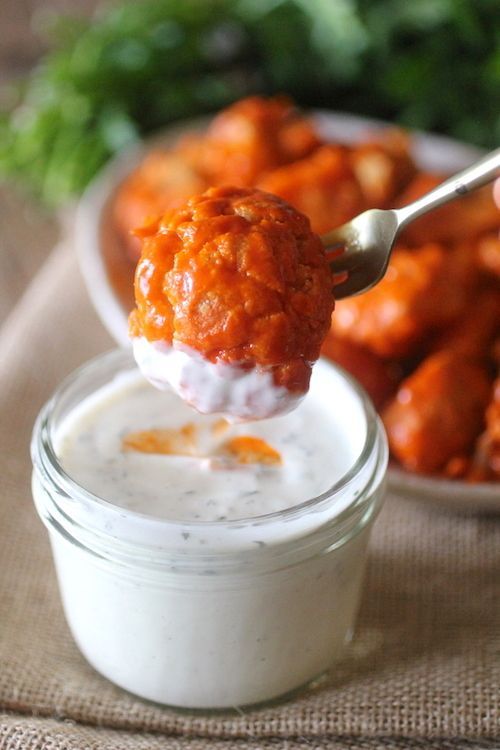 Crispy Buffalo Cauliflower Poppers