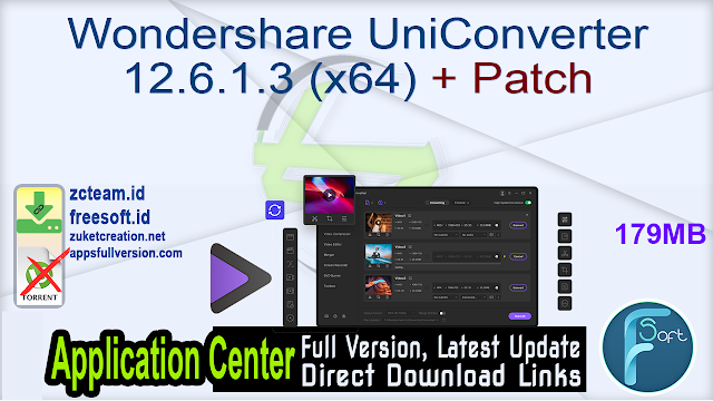 Wondershare UniConverter 12.6.1.3 (x64) + Patch