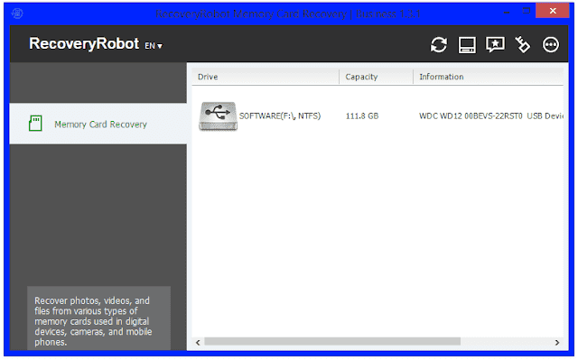 Screenshot RecoveryRobot Memory Card Recovery 1.3.3 Full Version Screenshot RecoveryRobot Memory Card Recovery 1.3.3 Full Version