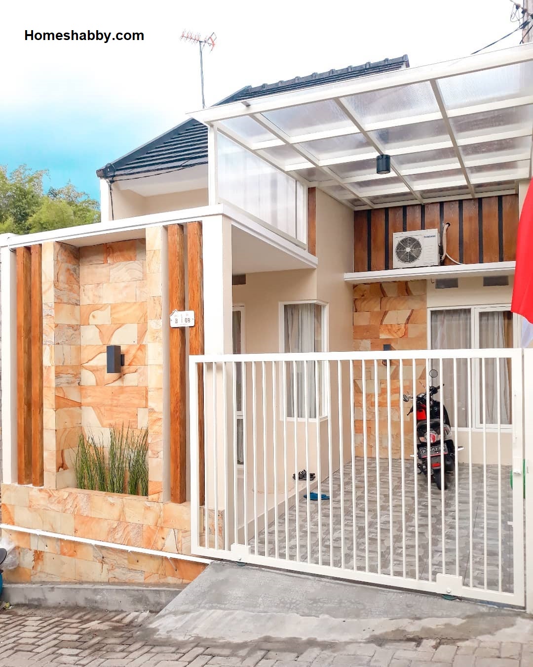 7 Desain Rumah Tampak Depan dengan Batu Alam ~ Homeshabby.com : Design