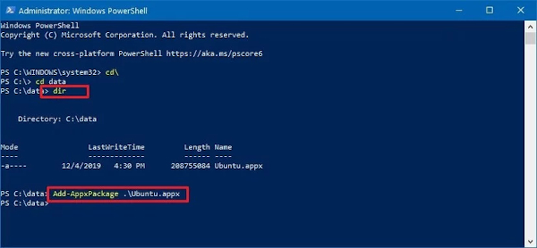 Install Ubuntu WSL Powershell Install_Ubuntu_WSL_Powershell
