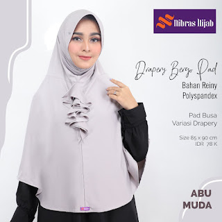 Koleksi Jilbab Nibras Drapery Bergo Pad