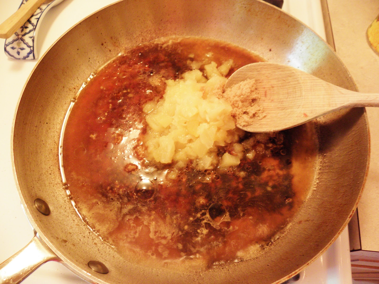 The Cozy Little Kitchen Delicious Honey & Garlic Pineapple Chicken