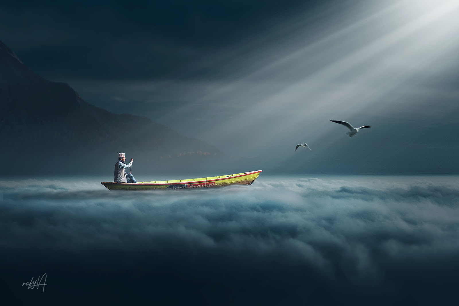 Light Beam Photo Manipulation Effect Tutorial rafy A