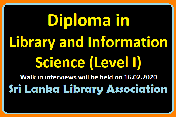 Course : Diploma in Librarary and Information Science (Level I)