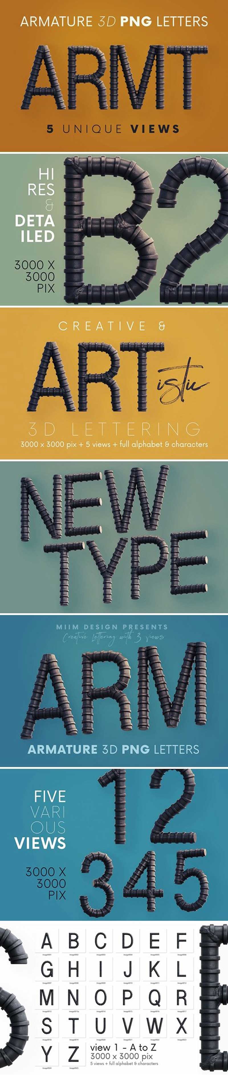 Armature Industrial - 3D Lettering 2 kjhyrukjfgh