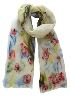 handmade merino felt scarf by Mimi Pinto