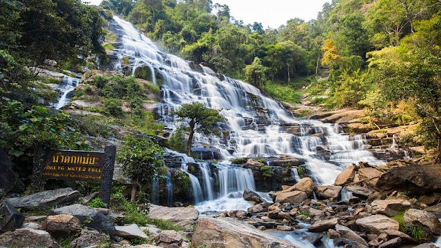 Mae Ya WaterFall Most highest and beauty waterfall in Chiang Mai