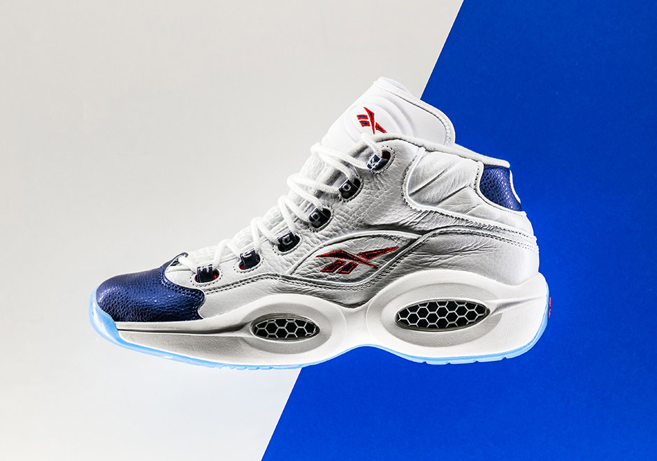 reebok the question mid white blue