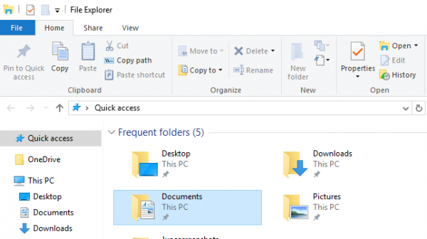 Cómo copiar la ruta de un archivo o una carpeta en Windows 10