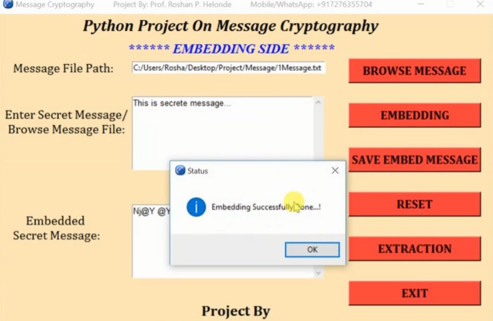 Message embed. Cryptography Python. Питон стеганография. Phyton Project codes. Message в питоне.