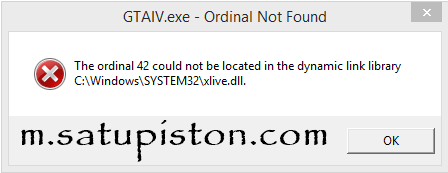 Atasi GTA IV Fatal Error: WS10 dan GTAIV.exe – Ordinal Not Found (Fixed on Window 8.1)