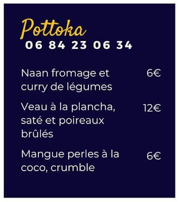 menu restaurant Pottoka espelette 2021