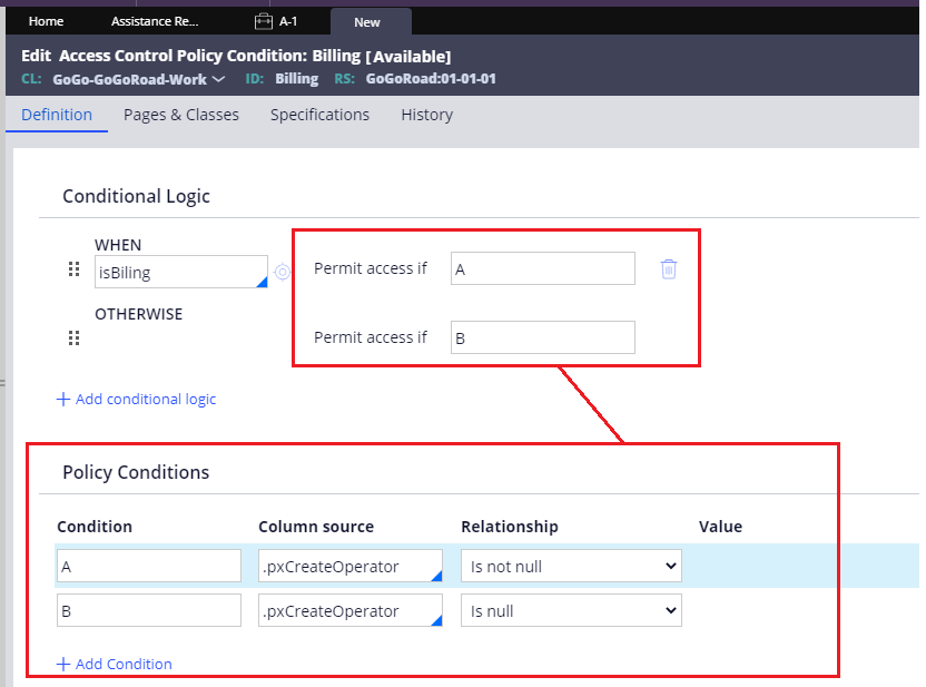 Attribute based access control in Pega (ABAC) Pega Help Case Management Integration Data
