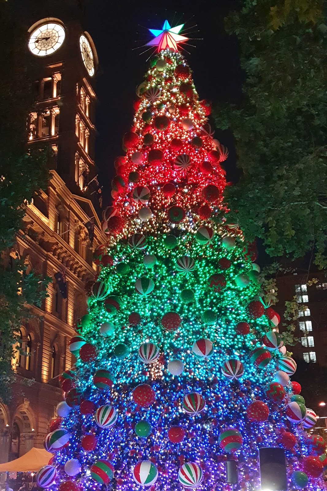 Sydney City and Suburbs Martin Place, Christmas Tree