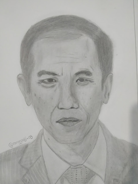 Kumpulan Referensi Sketsa Wajah Joko Widodo