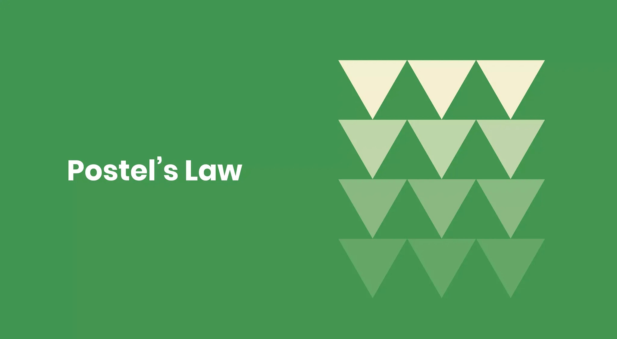 POSTEL'S LAW