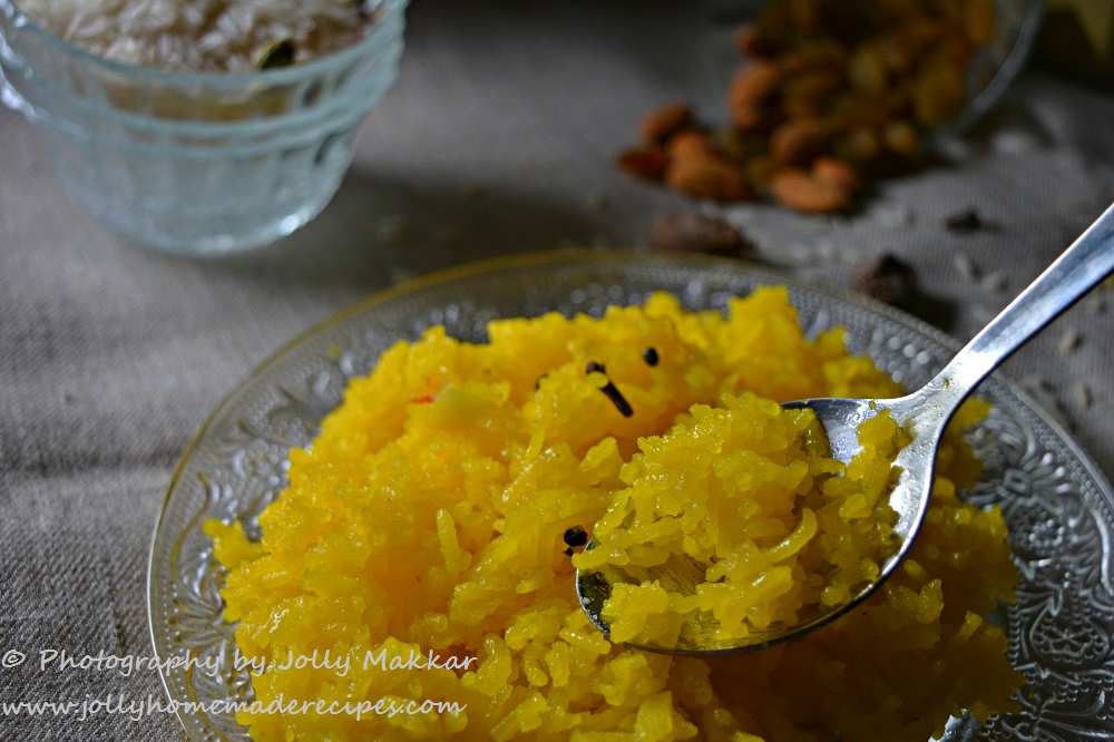Saffron Sweet Rice Recipe