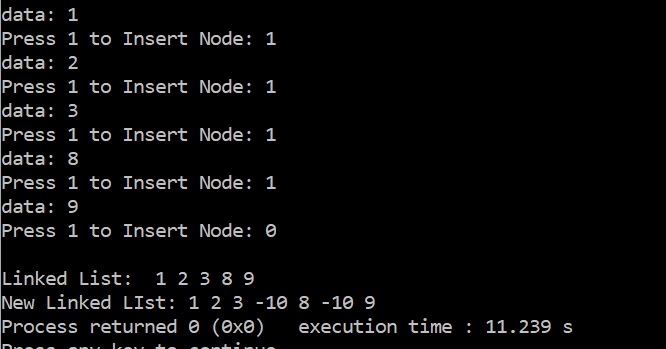 Code to HaveN: Prob: If The Sum of Two Consecutive nodes is more then ...