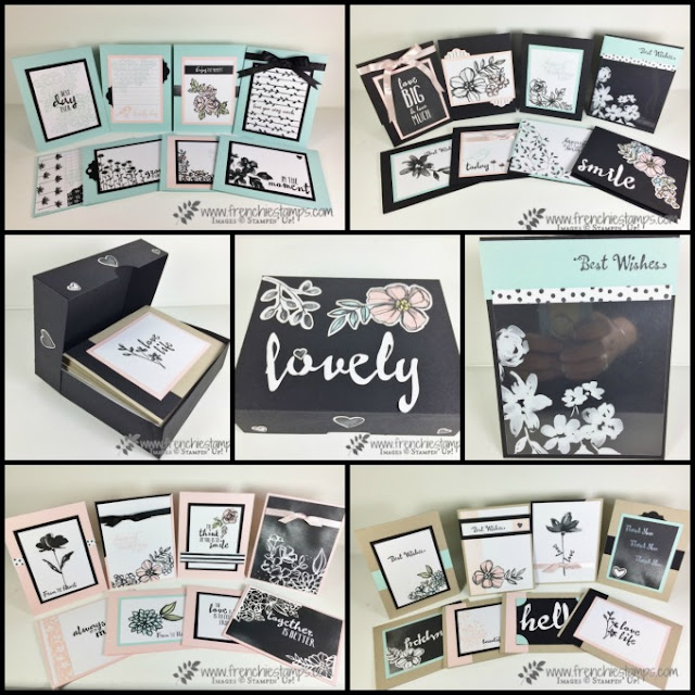 32 cards with Petal Passion Memories Cards, Frenchie Live, Online Class, Stampin'Up!
