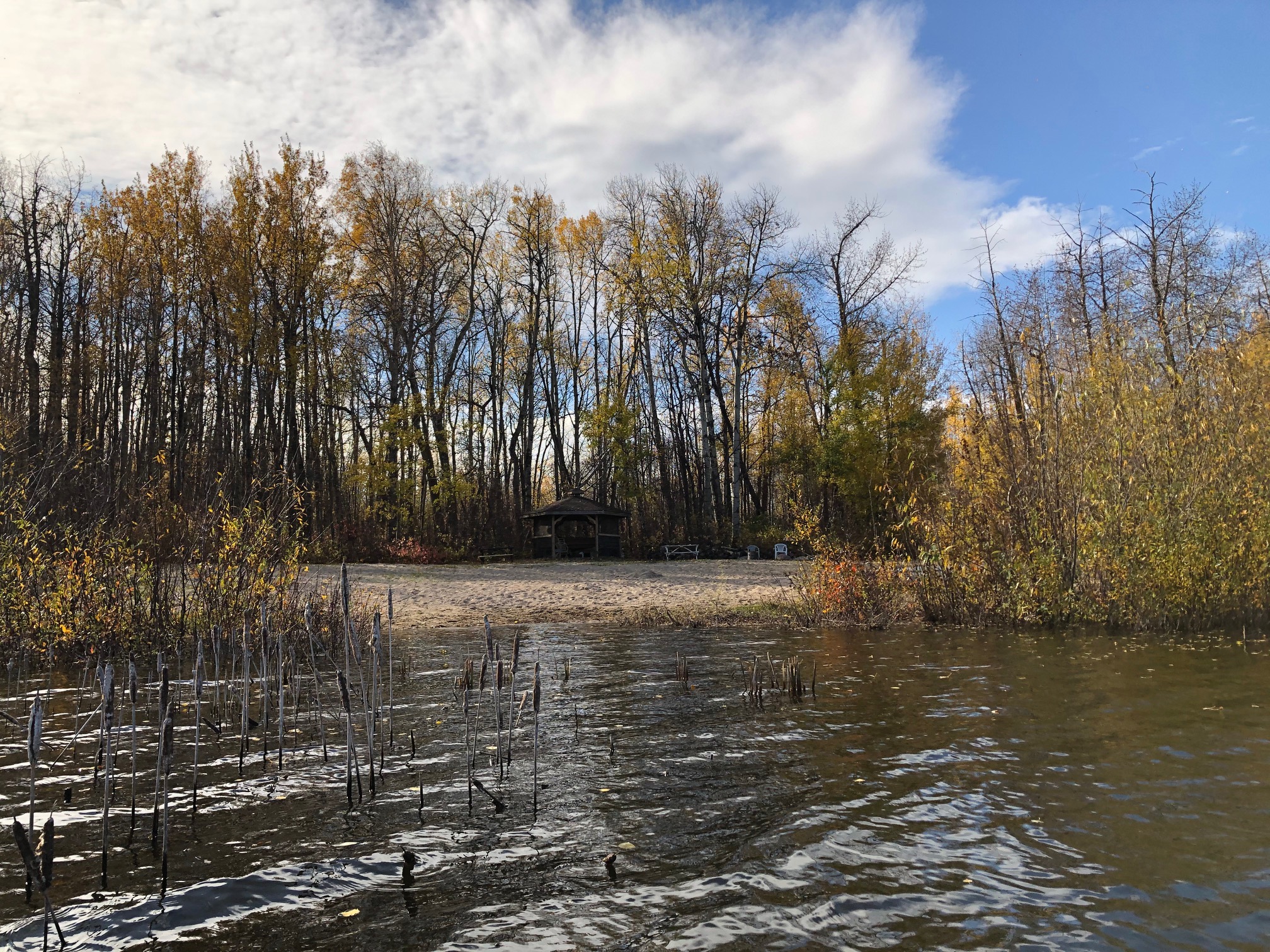 Paddling Near Edmonton, Alberta, Canada Muir Lake