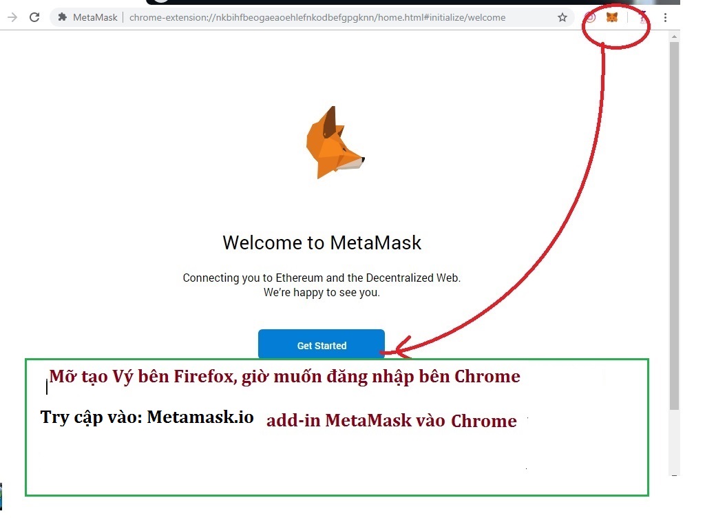 Tiểu Mỡ Signin MetaMask wallet with Chrome, Part 1 Use 12 words