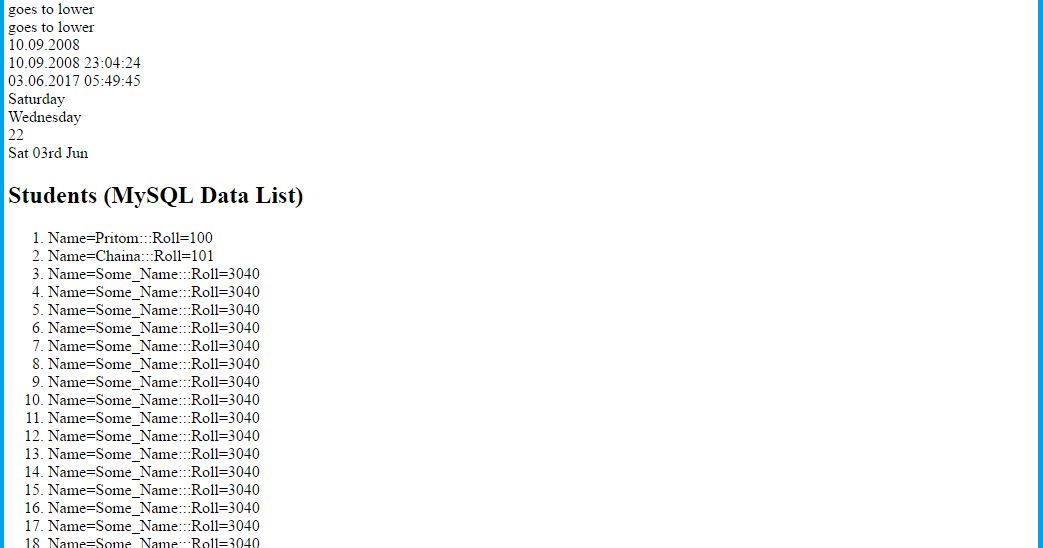 Code Samples PHP Tag Lib PHP Custom Tag Library (TagLib)