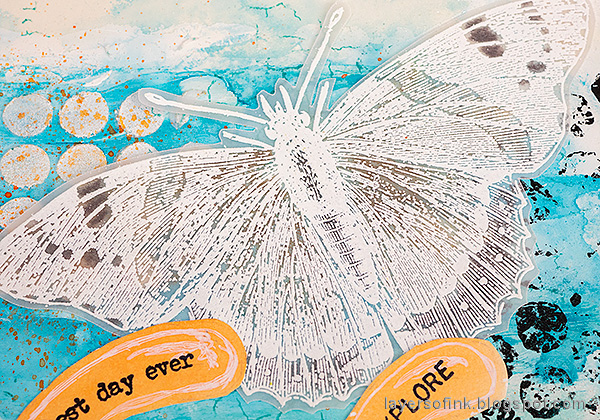 Layers of ink - Brave Wings Art Journal Page Tutorial by Anna-Karin Evaldsson.