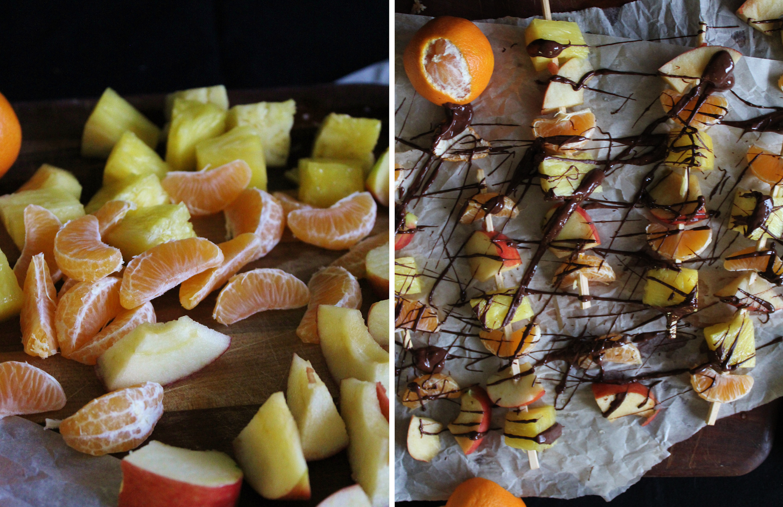 This Rawsome Vegan Life fruit kebabs with chocolate
