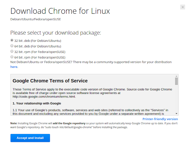 Download Chrome for Linux