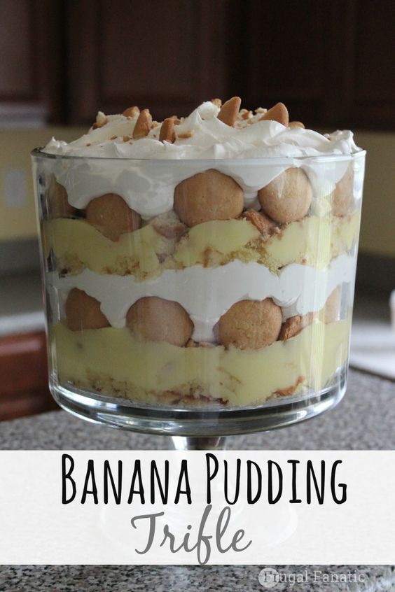 Banana Pudding Trifle Recipe - Easy Food Recipes