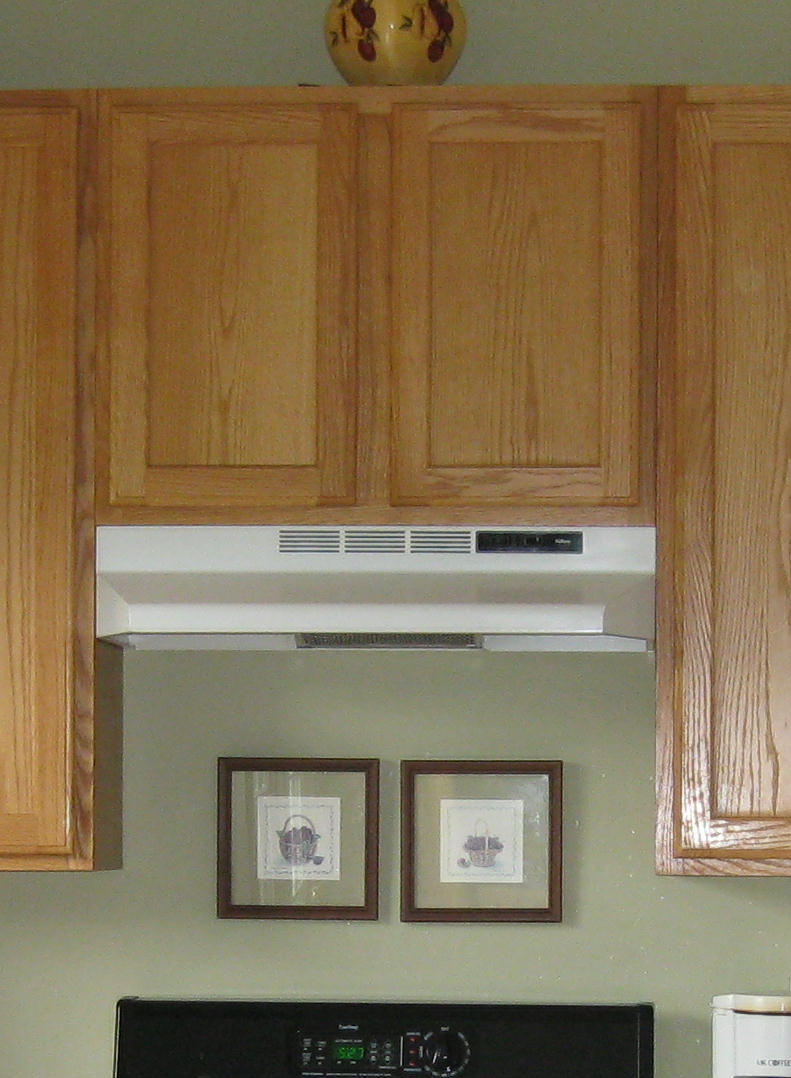 навесной шкаф над плитой для кухни