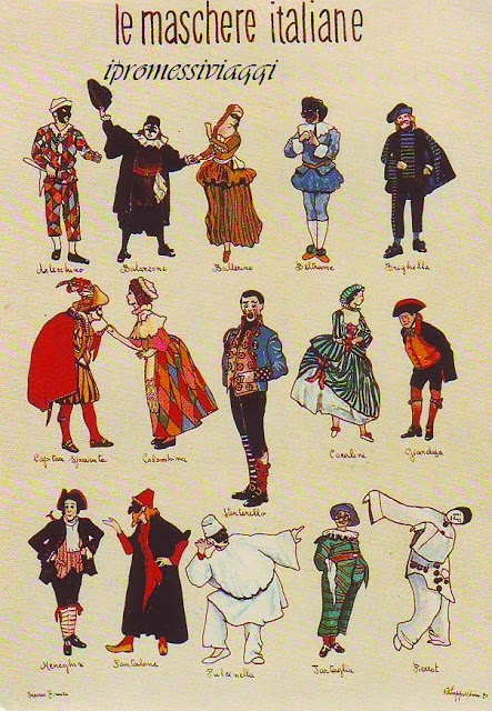 I Promessi Viaggi Le Maschere Tipiche Del Carnevale In Italia