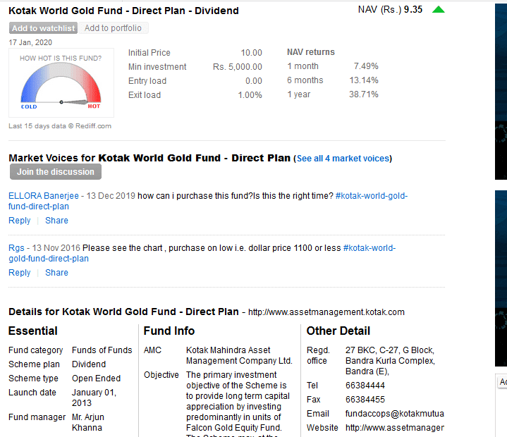 Rediff Money Original Official Website