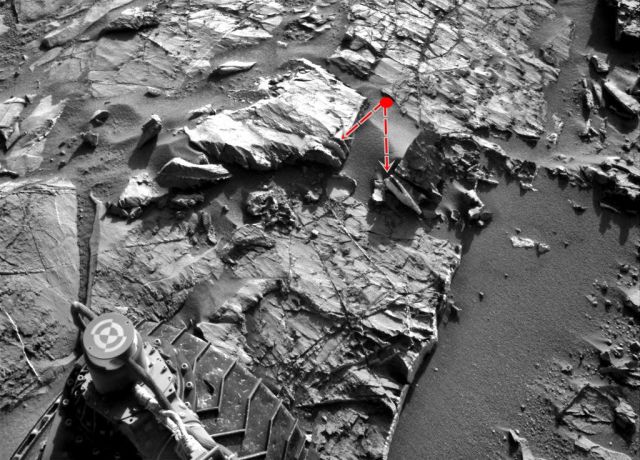 Curiosity image shows stone cutting machine and exhaust pipe on Mars  Mars%2Bstone%2Bcutting%2Bmachine%2Bexhaust%2Bpipe%2B%25283%2529