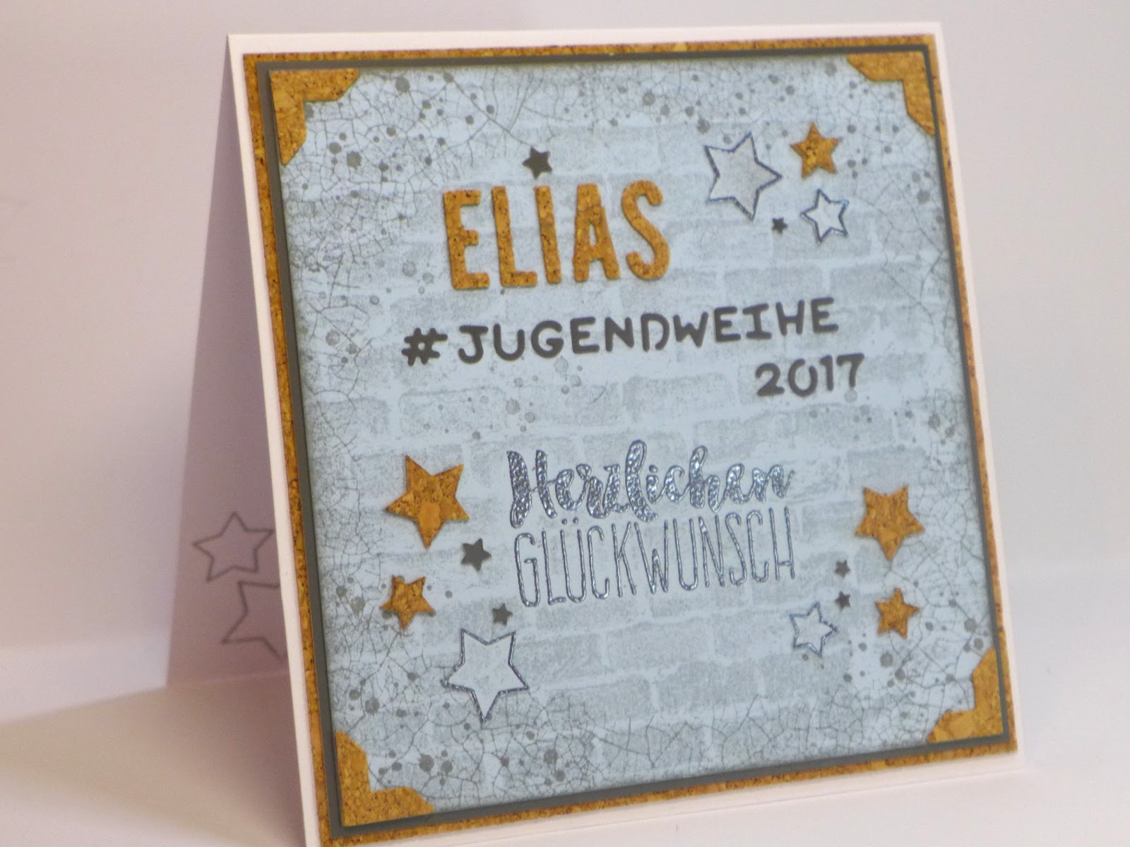 Simones Karten-Ecke: Karte zur Jugendweihe / Card for a youth dedication