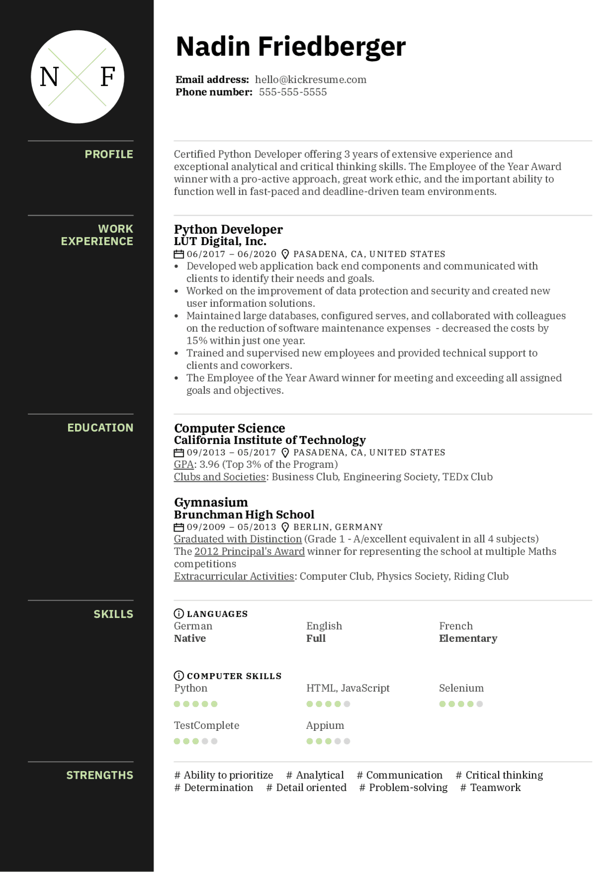 Developer Resumes ~ Certificate Letter