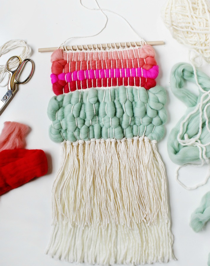 9 Tutoriales para crear colgantes y tapices de lana 