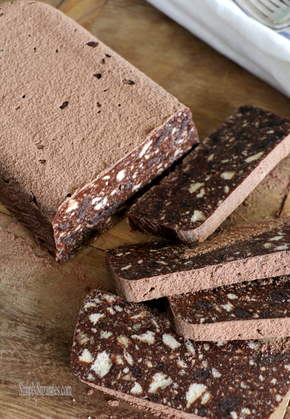 Simply Suzanne's AT HOME chocolate fridge cake