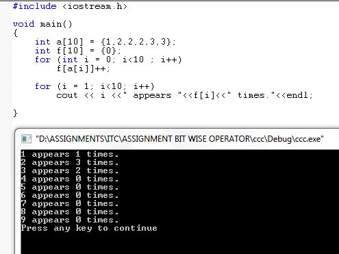 C++: Frequency Counter in C++
